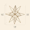 Gold Metal Star Figurine Medium